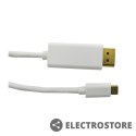 Qoltec Kabel DisplayPort Alternate mode | USB 3.1 typC męski / DisplayPort męski | 4Kx2K | 1m