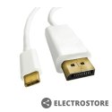 Qoltec Kabel DisplayPort Alternate mode | USB 3.1 typC męski / DisplayPort męski | 4Kx2K | 1m