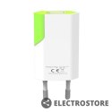 Techly Ładowarka sieciowa slim USB 230V-5V 1A biało-zielona
