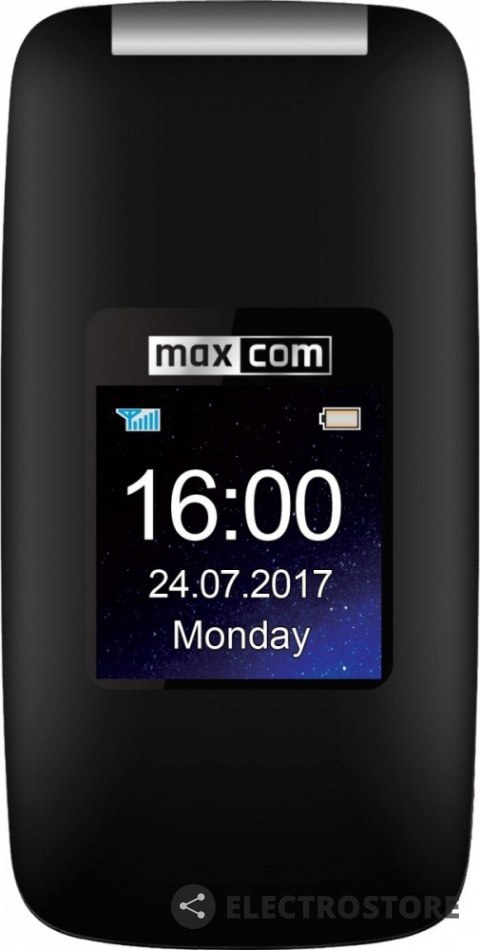 Maxcom MM824BB CZARNY Poliphone/Big button