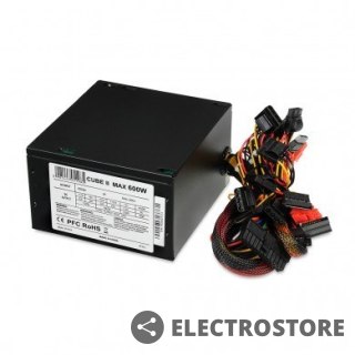 IBOX Zasilacz 600 W CUBE II APFC 12 CM BLACK