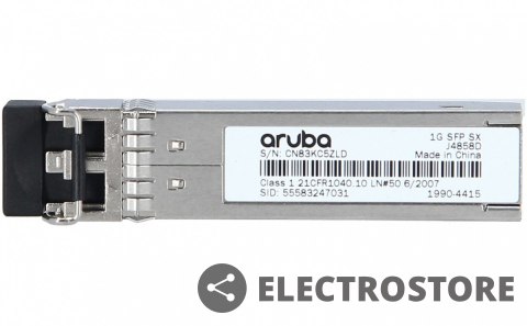 Hewlett Packard Enterprise ARUBA 1G SFP LC SX 500m MMF XCVR J4858D Hewlett Packard Enterprise ARUBA 1G SFP LC SX 500m MMF XCVR J4858D