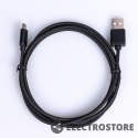 TB Kabel USB-Micro USB 1.5 m. czarny sznurek