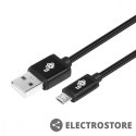 TB Kabel USB-Micro USB 1.5 m. czarny sznurek