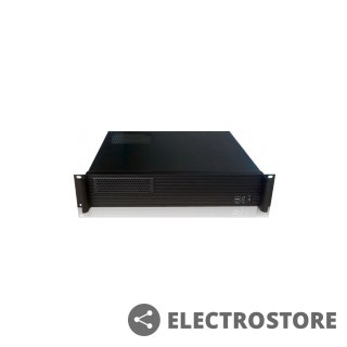 Techly Kompaktowa obudowa PC ATX Rack 19cali 2U czarna