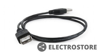 Gembird Przedłużacz kabla USB 2.0 AM-AFI 0.75m czarny Gembird Przedłużacz kabla USB 2.0 AM-AFI 0.75m czarny