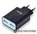 I-tec USB Power Charger 2 port 2.4A czarny 2x USB Port DC 5V/max 2.4A