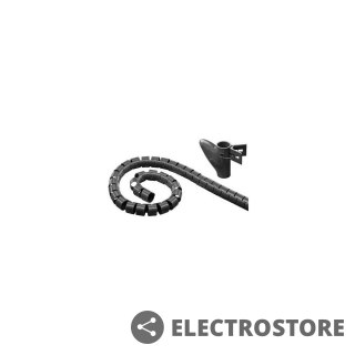 Techly Elastyczna osłona na kable 2,5m 25mm średnicy, czarna