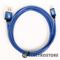 TB Kabel USB-USB C 1.5m niebieski sznurek