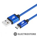 TB Kabel USB-USB C 1.5m niebieski sznurek