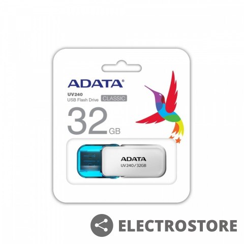 Adata Pendrive UV240 32GB USB 2.0 Biały