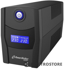 PowerWalker UPS Line-Interactive 800VA STL FR 2x PL 230V, USB, RJ11/45 In/Out