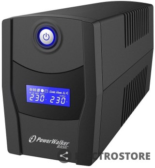 PowerWalker Zasilacz awaryjny line-interactive 800VA STL FR 2x PL 230V, USB, RJ11/45 In/Out
