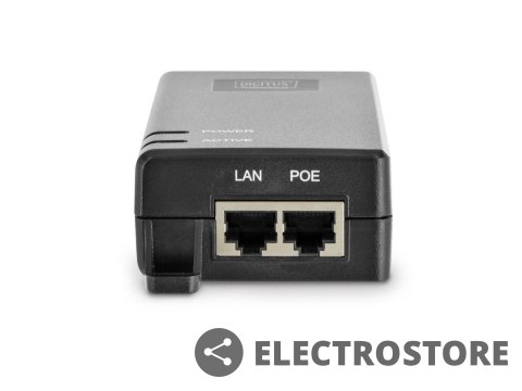 Digitus Zasilacz/Adapter PoE+ 802.3at, max. 55V 30W Gigabit 10/100/1000Mbps, aktywny Digitus Zasilacz/Adapter PoE+ 802.3at, max. 55V 30W Gigabit 10/100/1000Mbps, aktywny