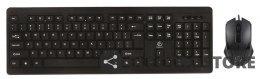 Rebeltec Zestaw przewodowy klawiatura+mysz USB Simplo