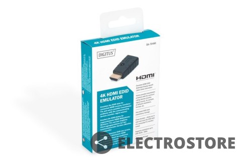 Digitus Emulator EDID dla sygnału HDMI 4K 60Hz UHD HDCP 2.2 Digitus Emulator EDID dla sygnału HDMI 4K 60Hz UHD HDCP 2.2