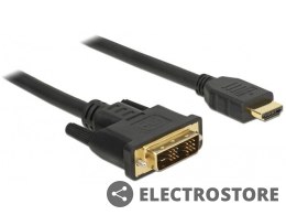 Delock Kabel DVI-D (18+1) - HDMI M/M v1.2 1.5m Single Link czarny