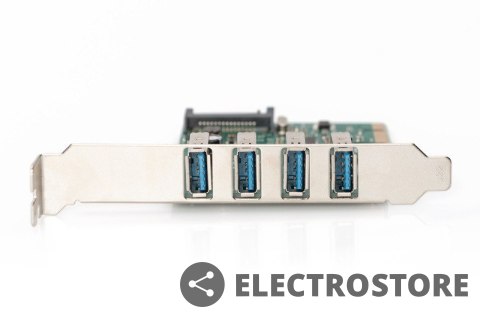 Digitus Karta rozszerzeń/Kontroler USB 3.0 PCI Express, 4xUSB 3.0, Chipset: VL805 Digitus Karta rozszerzeń/Kontroler USB 3.0 PCI Express, 4xUSB 3.0, Chipset: VL805