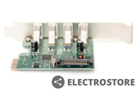 Digitus Karta rozszerzeń/Kontroler USB 3.0 PCI Express, 4xUSB 3.0, Chipset: VL805 Digitus Karta rozszerzeń/Kontroler USB 3.0 PCI Express, 4xUSB 3.0, Chipset: VL805