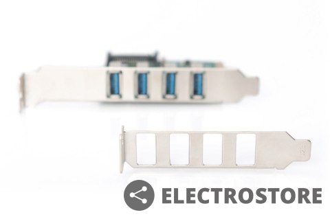 Digitus Karta rozszerzeń/Kontroler USB 3.0 PCI Express, 4xUSB 3.0, Chipset: VL805 Digitus Karta rozszerzeń/Kontroler USB 3.0 PCI Express, 4xUSB 3.0, Chipset: VL805
