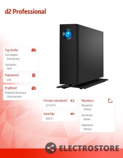 LaCie Dysk twardy d2 Professional 3,5 4TB LaCie Dysk twardy d2 Professional 3,5 4TB